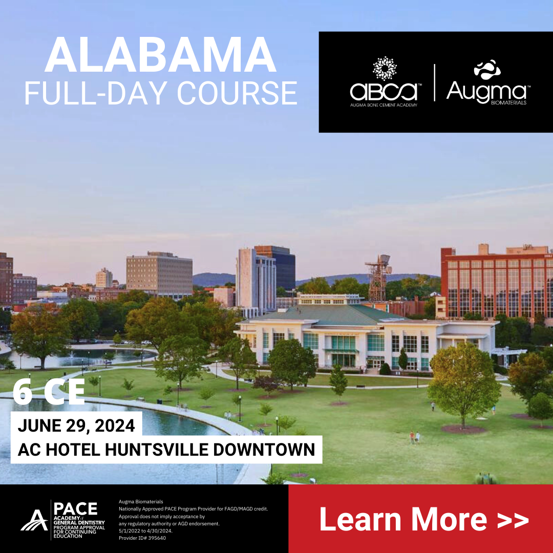 FullDay Course Huntsville, Alabama Augma Biomaterials