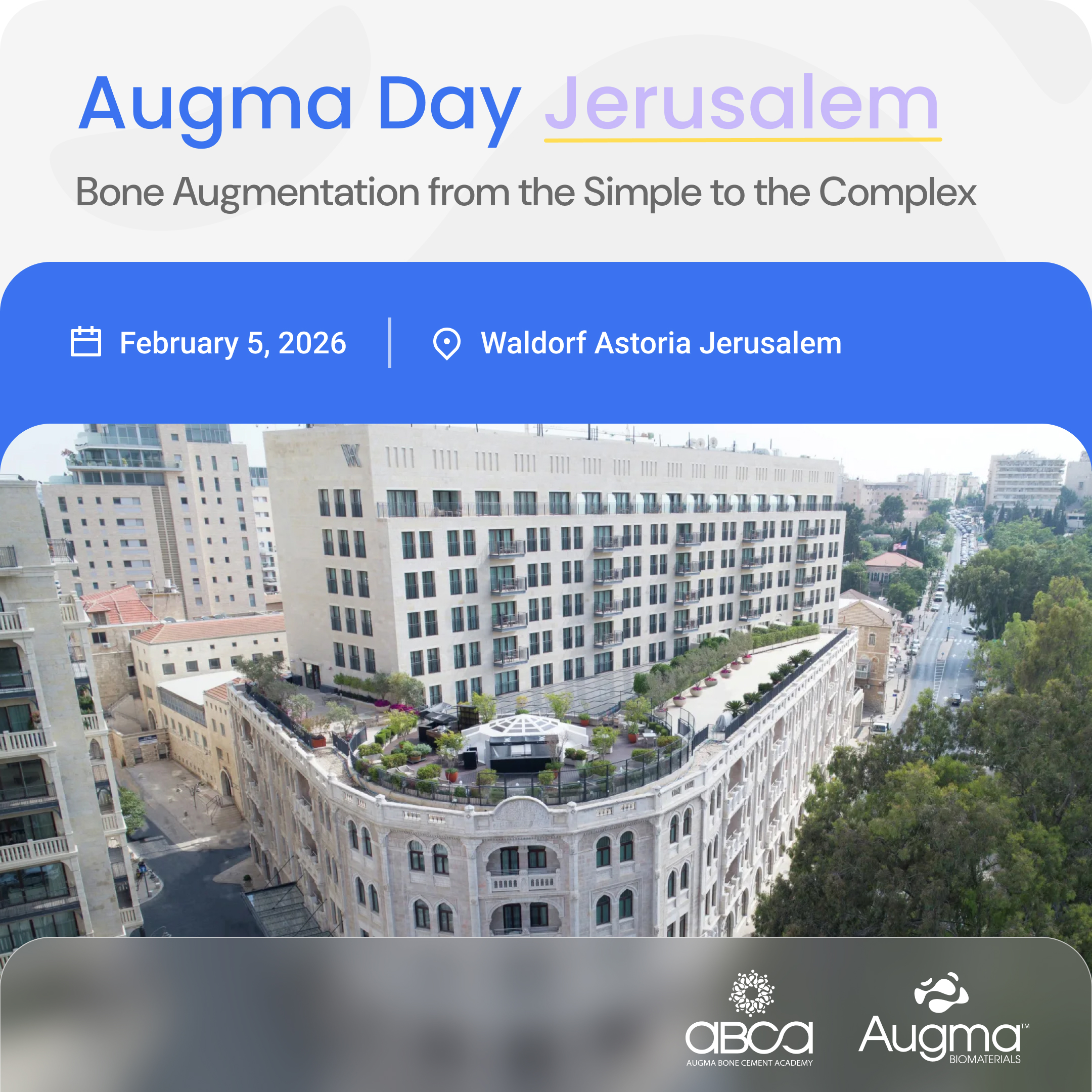 Augma Day Jerusalem