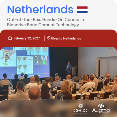 Out-of-the-Box: Hands-On Course in Bioactive Bone Cement Technology in Netherlands